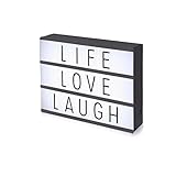 LUCOG LEDライトボックス 文字ライトLED LIGHT BOX 電光掲示板 店舗看板 60文字&A4サイズ(30*22*5cm)