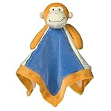 Mary Meyer Earthmates 100-Percent Organic, Monkey Baby Blanket, Orange, 16-Inches x 16-Inches by Mar