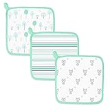 スワドルデザインズ ウォッシュクロス ウッドランドファン グリーンウッド 3枚セット SDM-712SC 【日本正規品】