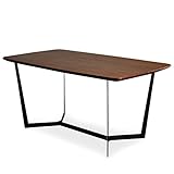 LOWYA （ロウヤ） ダイニングテーブル 天然木 ウォルナット突板 テーブル リビングテーブル デザイン脚 モダン 幅160cm 新生活