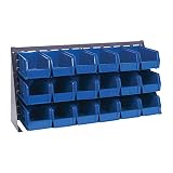 ルーバーベンチラックプラスチックビンシステム – qbr-3619 – 230 – 18 – 36 x 8 x 19