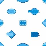 York Wallcoverings ZB3287SMP Boys Will Be Boys II Thomas Icons 8-Inch x 10-Inch Memo Sample Wallpape