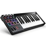 Donner MIDIキーボード コントローラー USB 25鍵 ベロシティ対応 フルサイズ ピッチベンド/モジュレーションホイール 日本語