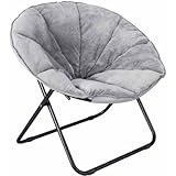 快適FauxファーPlush Folding Saucer Chair