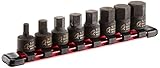 Sunex Tool Su3644 8 Pc .38 In. Dr. Sae Stubby Impact Hex Driver Set
