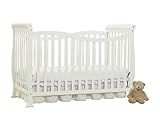 Big Oshi Jessica 7-in-1 Versatile Convertible Crib & Toddler Kids Bed - White [並行輸入品]