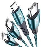 PD3.1 240W USB Cケーブル 【2M/2本セット】超急速充電 USB Type C ケーブル 高耐久ナイロン iPhone 15 Plus Pro MAX, MacBook Pro、iPad mini、Matebook、iPad Pro、Xperia、Samsung Galaxy S25 S24 S23 S22 S21 S20,Google Pixel等Type C機種対応(グリーン)