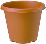 大和プラスチック 鉢・ポット プラポット 4号 φ130×H105 ブラウン(つや消し)