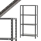 NB-1263 幅60×奥行30×高さ120cm 4段 ダークグレー 40㎏/段