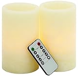 Benzara Mesmerizing LED Flameless Candle Remote Set by Benzara