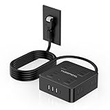 YUDOFICAL 電源タップ 延長コード 2m usb 8AC口+3USB-A+1Type-C 一括スイッチ付き 180°スイングプラグ 薄型 雷ガード 壁掛け 卓上 コンセントタップ たこあしコンセント テーブルタップ PSE認証 おしゃれ 黒