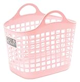 サンコープラスチック ランドリーバスケット ビート バスケット No.1 パステルピンク