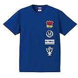 HOORAY(フーレイ) ダンス 衣装 ヒップホップ ラインロゴTシャツ M ブルー