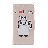 Huawei P8 ケース [強化ガラスフィルムを無料で贈ります], OMATENTI Huawei P8 高級PUレザー ケース 手帳型 保護ケース カード収納ホルダー付き 横置きスタンド機能付き 