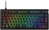 HyperX Alloy Rise 75 ゲーミングキーボード 日本語配列 メカニカル 75% リニアスイッチ メディアコントローラー ガスケットマウント ホットスワップ カスタマイズ 7G7A4AA#ABJ [並行輸入品]
