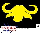 JINTORA ステッカー/カーステッカー - Ochsenkopf Ox Bull Silhouette - Ochsenkopfオックスブルシルエット - 170x90mm - JDM/Die c