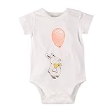 Baby Nest 夏 ベビー服 半袖ボディースーツ ロンパース 女の子 男の子 肩ボタン アニマル コットン100% ウサギ 3-6M