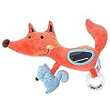 Labebe ベビー用ハンギングスパイラルのおもちゃ 子供用ベッドおもちゃ 可愛いぬいぐるみと歯がためが付き 幼児のシャワー用プレゼントとしてもオススメ! オレンジフォックス
