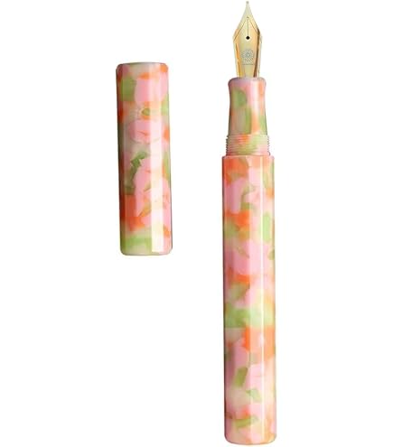 Amazon | WANCHER 万年筆 カレイド万年筆 ブラウン・秋木立 KALEIDO 12