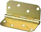 MINTCRAFT 20348ST4C Door Hinge 4-Inch Radius Round Corner, Dichromate Finish [並行輸入品]