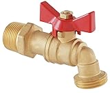 LDR 020 7533 1/2-Inch Ball Hose Bibb Valve, Brass [並行輸入品]