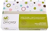 OsoCozy Organic Cotton Prefolds Premium Short 4x8x4 (6pk) by OsoCozy