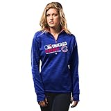 シカゴカブス女性のチームの選択1 / 4 Zip Streakフリース( XXL )