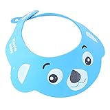Demiawaking 　ベビー用　可愛いシャンプーハット　防水シールド　調節できる　 (ブルー)