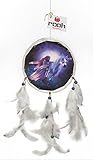 ROOH Dream Catcher ~キャンバス~ハンドメイドHangings forホーム装飾、壁Hangings、庭、車、アウトドア、寝室。。。 ホワイト 65