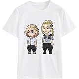 OUHUAN 東京卍リベンジャーズ Tシャツ 半袖 トップス 日常服 上着 丸首 夏服 カジュアル コスプレ衣装 子供用 大人用 記念シャツ スウェットシャツ スウェット (color9#,150)
