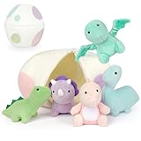 KOPHINYE ぬいぐるみ 恐竜 ぬいぐるみ 5個 恐竜 ぬいぐるみ エッグバッグセット かわいい小さな恐竜 ぬいぐるみ 子供 幼児 男の子 誕生日 恐竜 パーティーの記念品