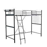 Pionnier ロフトパイプベッド【シングル】 ブラック 102021_Bk