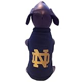 NCAA Notre Dame Fighting IrishノースリーブPolar Fleece犬スウェットシャツ L