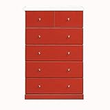 大川家具 nakakei ハイチェスト ウィーク レッド 60cm幅 051236