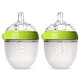 Comotomo Baby Bottle　哺乳瓶　140ml　グリーン　2本セット [並行輸入品]