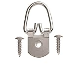 HangZ 10008b 1つ穴Dリング画像ハンガー( 50パック）、50 kg、ニッケル