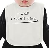 i wish i didn't care ネクタイを有する有機ビブ Medium