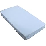 Kushies Baby Fitted Crib Sheet, Blue Solid by Kushies