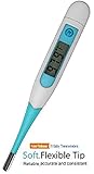Best Digital Thermometer for Oral, Rectal or Underarm Use. Fever Thermometer with a Large Digital Di
