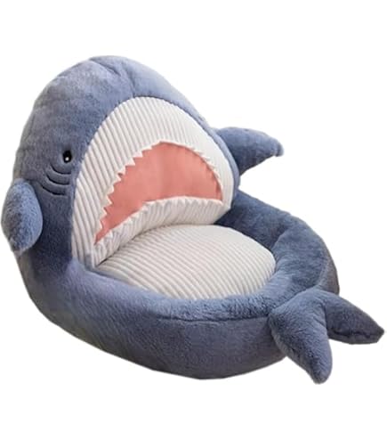 Amazon.co.jp: サメ 可愛い 柔らかい 座布団 60×60cm 折りたたみ