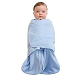 HALO SleepSack Micro-Fleece Swaddle, Baby Blue, Small by Halo [並行輸入品]