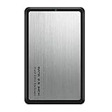 TJK 2.5インチ ドライブケース SATA to USB 3.0/Type-C SSD/HDDケース ツールフリー外付けハードドライブ・エンクロージャー 合金質感 携帯便利 (USB3.0, シルバ)