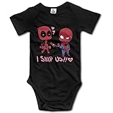 赤ちゃん&ベビー服 ずっと一緒だよ 仲良し おもしろ 半袖ロンパース 夏 女の子 男の子 24 Months ブラック