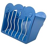 Wezomito うさぎ チモシー入れ 牧草入れ 大容量 フィーダー 小動物用 モルモット チンチラ 固定式 外付け 内付け 洗える (ブルー)