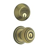 Schlage FB350VGEO609 Georgian Combo Kit, Antique Brass by Schlage Lock Company