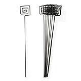 40 Black Square Card Holder Picks in 20cm Long Weddings Gardens