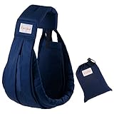 TWONE ベビースリング 新生 ベビーキャリ― 赤ちゃん抱っこひも お出かけ用成長に合わせて使える6WAY 日本国内安全基準適合品 安心 肌触りいい 100％コットン 携帯便利 使いやすい 片肩 0～2歳幼児対応 パパママ兼用 日本語説明書付き (ネイビー)