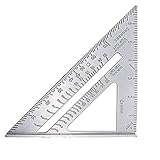 J&T 三角定規 ダイキャスト 三角スクエアルーラー 90度 45度 プロッター測定 カーペンター専用 18 * 18 * 25cm JT-29-034