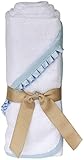 Little Ashkim Newborn Bamboo Rayon Hooded Turkish Towel - Blue by Little Ashkim