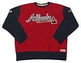 MLB Atlanta Bravesダイヤモンドフリースクルースウェットシャツ M